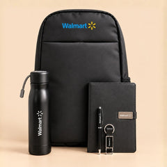 Premium 5-Piece Corporate Gift Set – Backpack, Bottle, Diary, Pen & Keychain