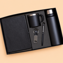Premium 5-Piece Corporate Gift Set – Diary, Pen, Keychain, Steel Bottle & Cup