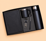Premium 5-Piece Corporate Gift Set – Diary, Pen, Keychain, Steel Bottle & Cup