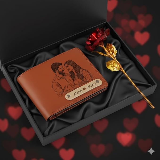 Personalized Photo Engraved Wallet for Men