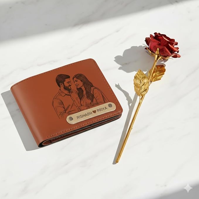 Personalized Photo Engraved Wallet for Men