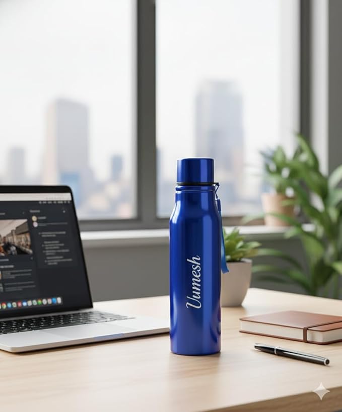 Personalized 500ML Stainless Steel Water Bottle – Metal Finish