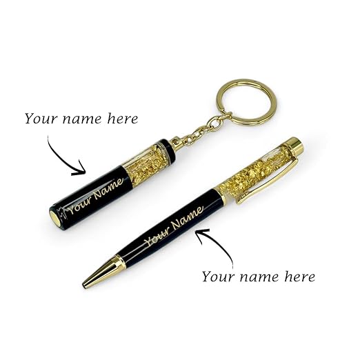Personalized Pen with Name Engraved I Metal Classy Customized Roller Ball Pens