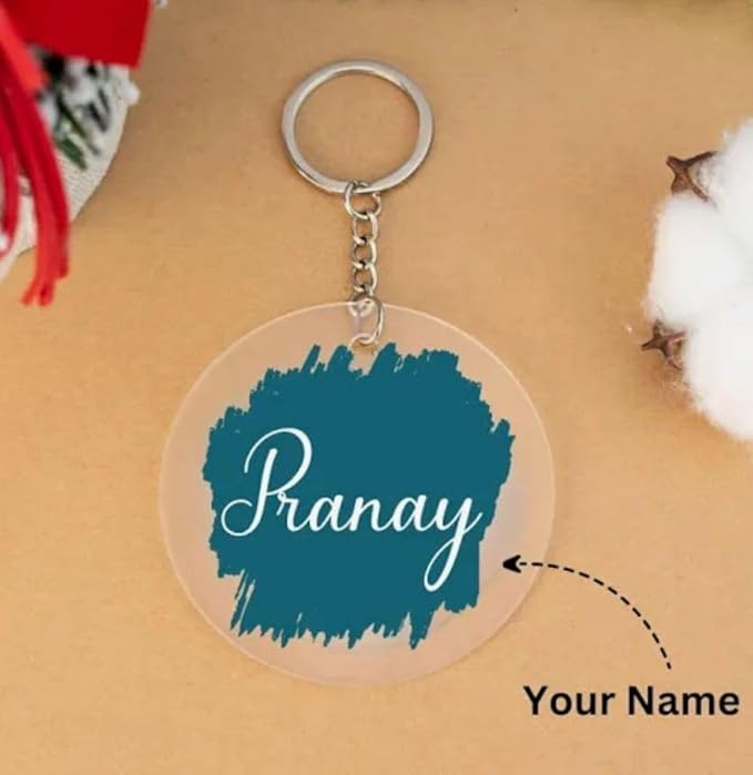 Personalized Acrylic Keychain with Custom Name Engraving Gift For Love frind, love one