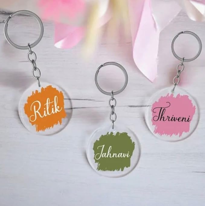 Personalized Acrylic Keychain with Custom Name Engraving Gift For Love frind, love one