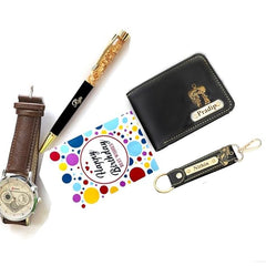 Personalized Men's Gift Hamper Set – Wallet, Watch & Pen – detail 2