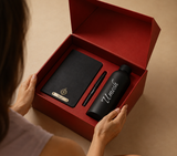Personalized Gift Set – Bottle, Pen & Diary, Custom Name