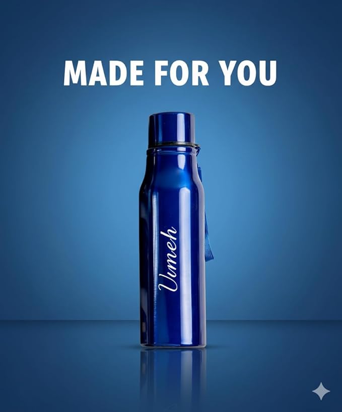 Personalized 500ML Stainless Steel Water Bottle – Metal Finish