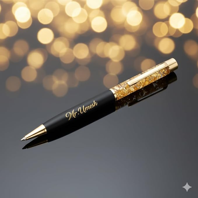 Personalized Pen with Name Engraved I Metal Classy Customized Roller Ball Pens