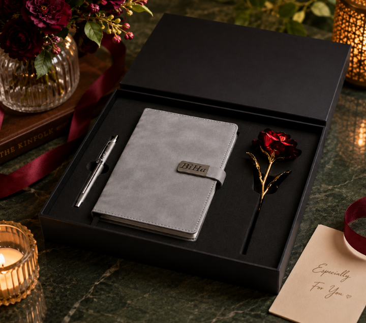 Personalized Gift Hamper Set – Pen & Diary