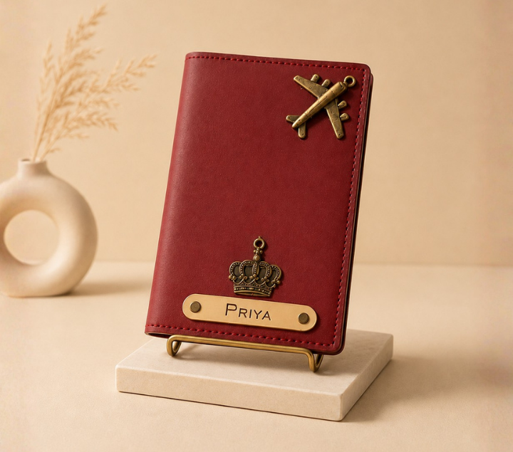 Personalized Passport Cover – Custom Name, Assorted Colours