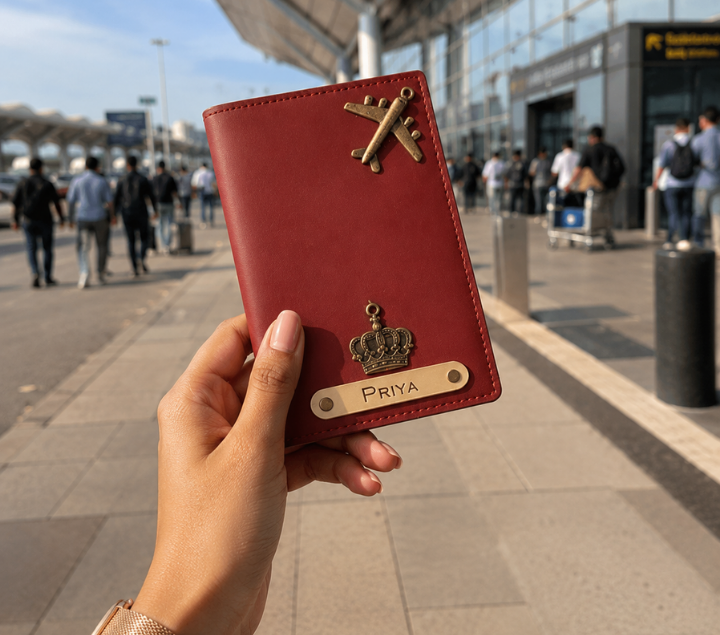 Personalized Passport Cover – Custom Name, Assorted Colours