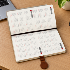 Personalized Premium Leather-Look Journal with Metal Lock & Custom Name