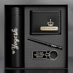 Personalized Gift Hamper Set – Wallet, Bottle & Passport Cover – detail 5
