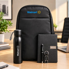 Premium 5-Piece Corporate Gift Set – Backpack, Bottle, Diary, Pen & Keychain