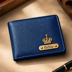 Personalized Men's Brown Leather Wallet – Custom Name Engraved