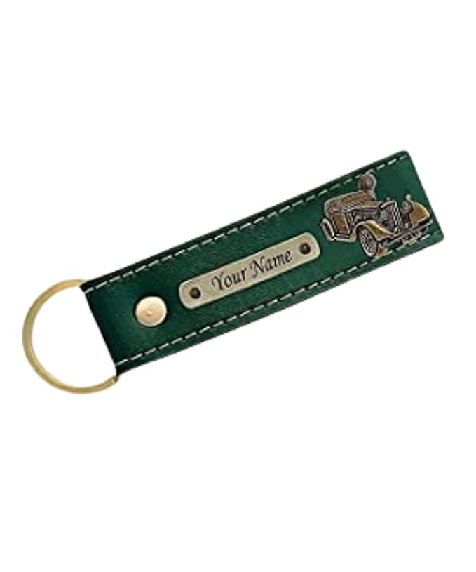 Your Name Customized LeatherKey Chain,