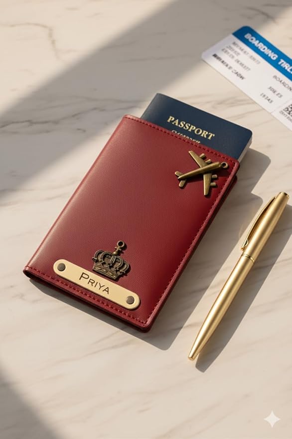 Custom Name Passport Cover for Men & Women