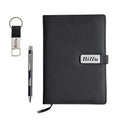 Your Name Personalized Engraved Pen with Diary, and Metal Keychain Combo - Men's Combo Accessories, Birthday Gifts