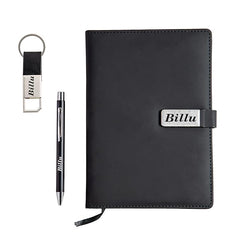 Personalized Men's Gift Hamper Set – Pen, Keychain & Diary – personalized gift