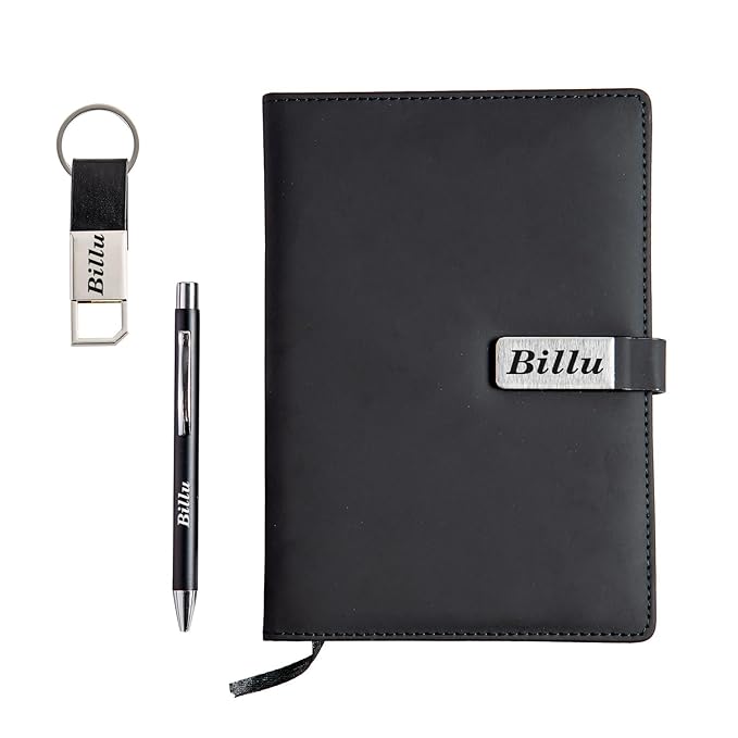 Personalized Men's Gift Hamper Set – Pen, Keychain & Diary – personalized gift
