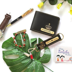 Personalized Men's Gift Hamper Set – Wallet, Watch & Pen – detail 3