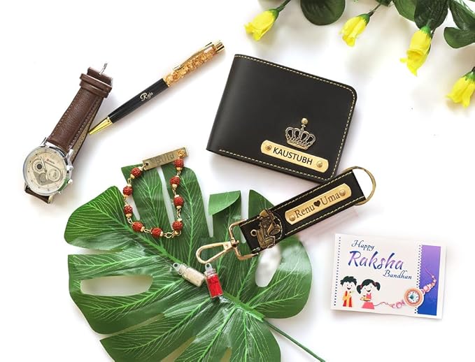 Personalized Men's Gift Hamper Set – Wallet, Watch & Pen – detail 3