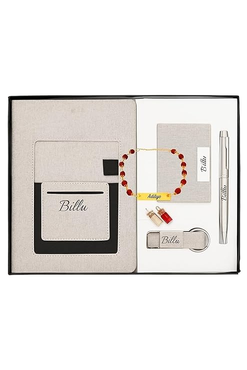 Your Name Customized PersonalizedWriting Notebook, Card Holder, Personalized Pen for Office - School, Returns Gifts, Customized Gifts