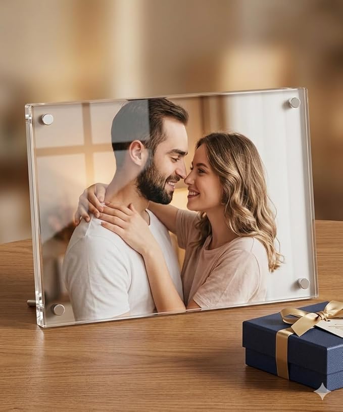 Customized Acrylic UV Print Photo Frame | 3mm & 5mm Thick Glossy Wall Mount(5mm(12x18 inch), Horizontal)