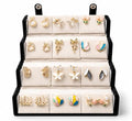 Customized Earrings Gift Set with Name Engraved Jewelry Box | Designer Stud Earrings Combo for Women & Girls | Personalized Jewelry Organizer Box Gift for Birthday, Anniversary
