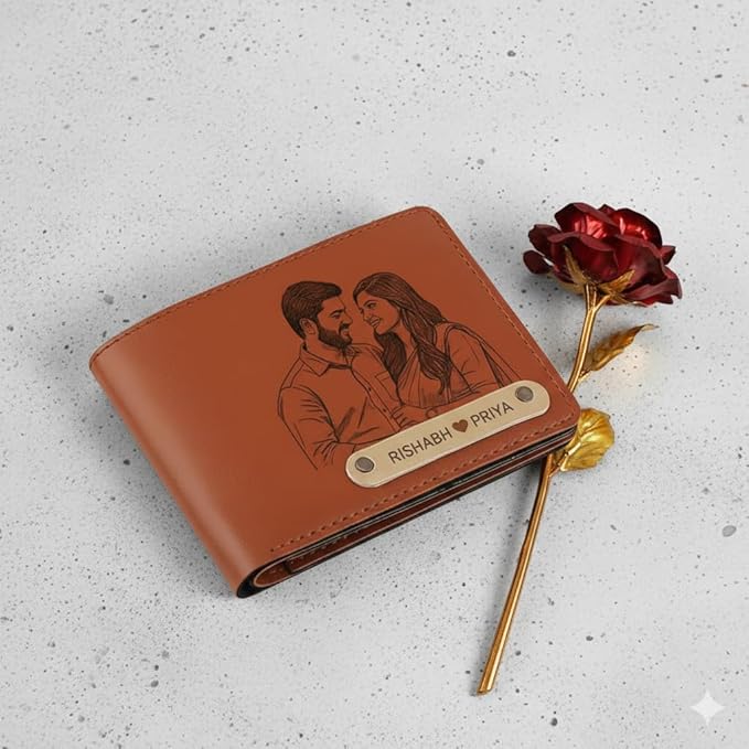 Personalized Photo Engraved Wallet for Men