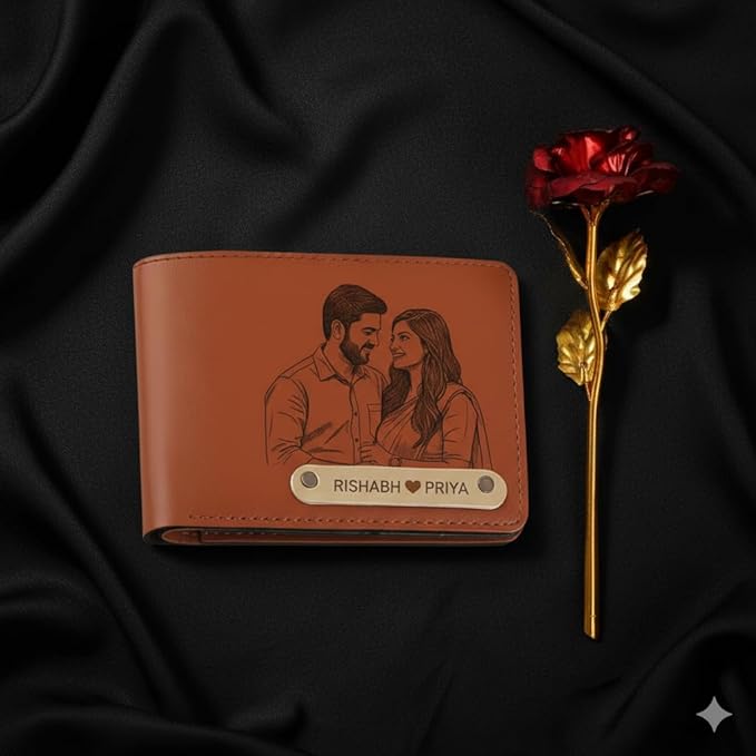 Personalized Photo Engraved Wallet for Men
