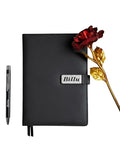 Personalized Diary & Pen Gift Set with Name Engraving