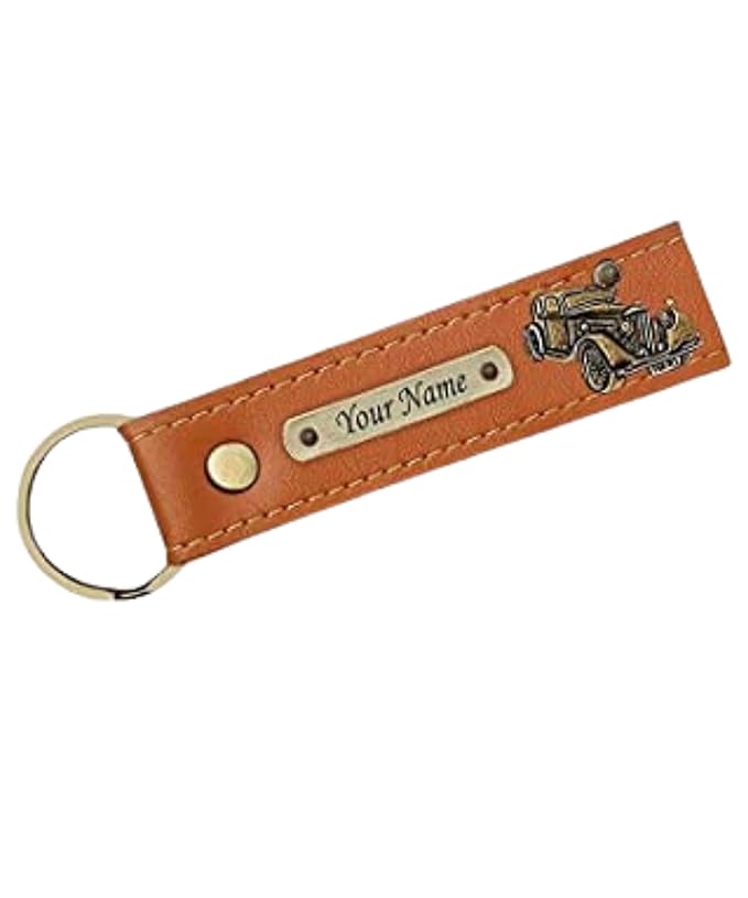 Your Name Customized LeatherKey Chain,