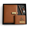 Personalized Gift Set for Men | Premium Diary, Wallet, Pen & Keychain Combo