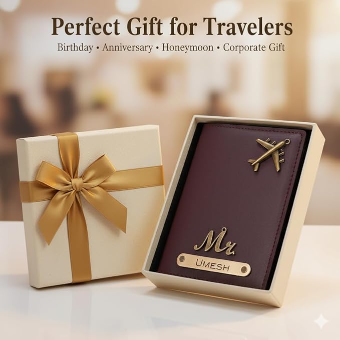 Custom Name Passport Cover for Men & Women
