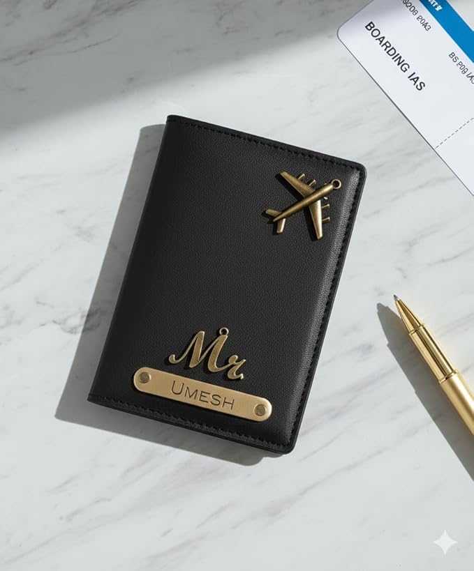 Custom Name Passport Cover for Men & Women