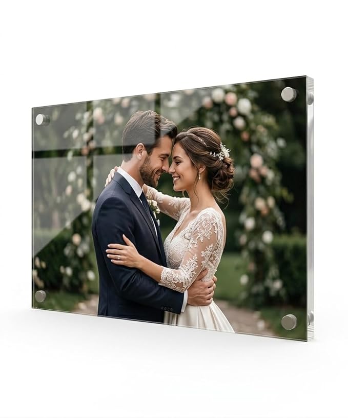 Customized Acrylic UV Print Photo Frame | 3mm & 5mm Thick Glossy Wall Mount(5mm(18x24inch), Horizontal)