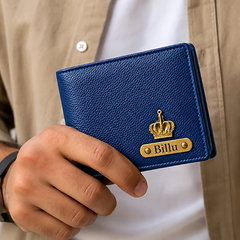 Personalized Men's Brown Leather Wallet – Custom Name Engraved