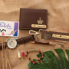 Personalized Men's Gift Hamper Set – Wallet, Watch & Pen – detail 3