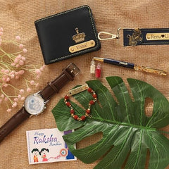 Personalized Men's Gift Hamper Set – Wallet, Watch & Pen – detail 3
