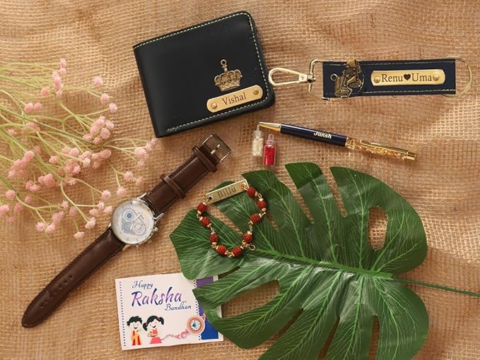 Personalized Men's Gift Hamper Set – Wallet, Watch & Pen – detail 3