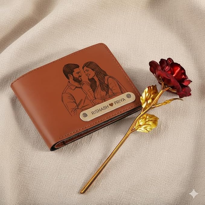 Personalized Photo Engraved Wallet for Men
