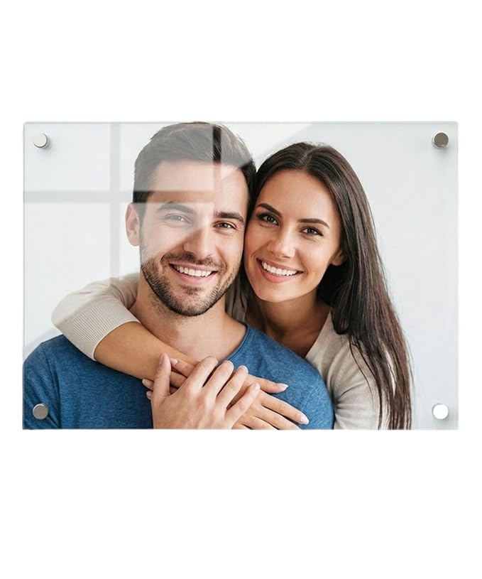 Customized Acrylic UV Print Photo Frame | 3mm & 5mm Thick Glossy Wall Mount |(3mm(18x24inch), Horizontal)