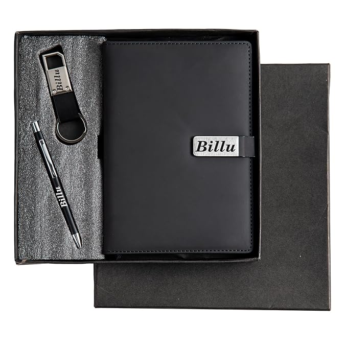Personalized Men's Gift Hamper Set – Pen, Keychain & Diary – detail 4
