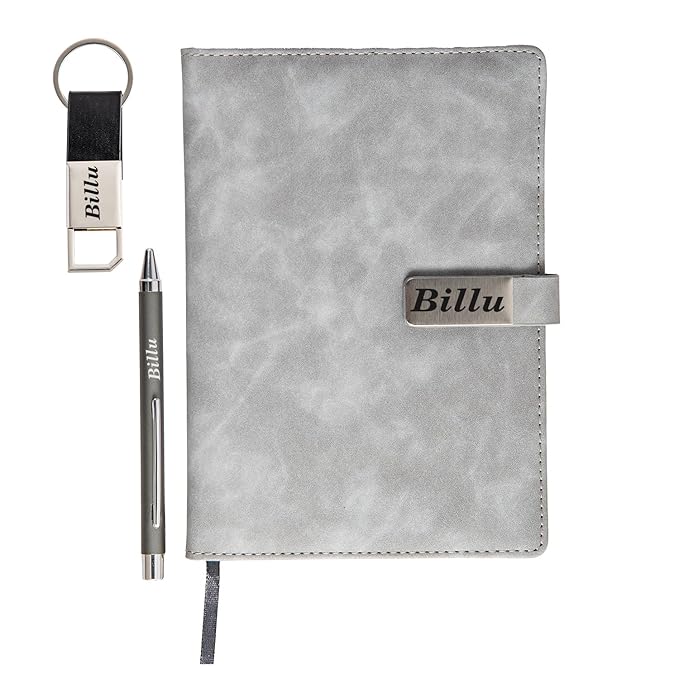 Personalized Men's Gift Hamper Set – Pen, Keychain & Diary – detail 3