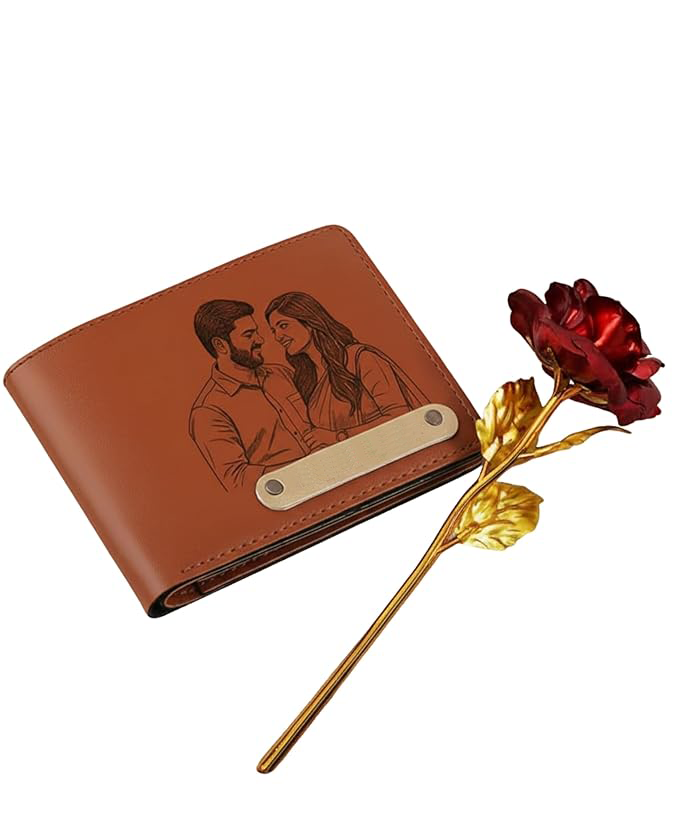 Personalized Photo Engraved Wallet for Men