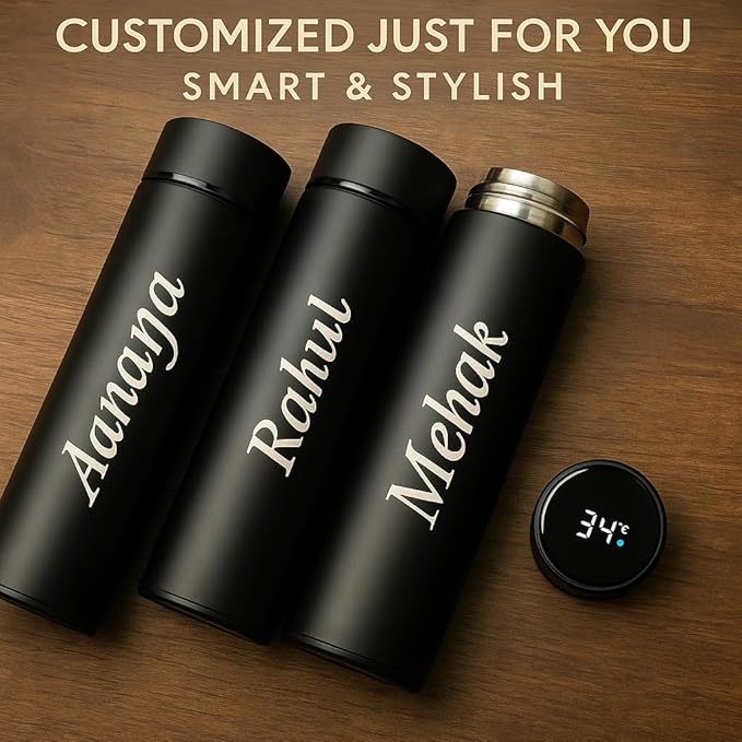 Personalized LED Temperature Steel Bottle – detail 4