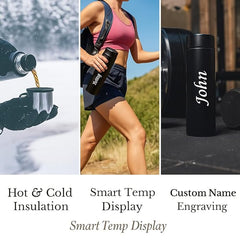 Personalized LED Temperature Steel Bottle – detail 5