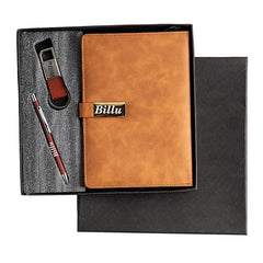 Personalized Men's Gift Hamper Set – Pen, Keychain & Diary – detail 5